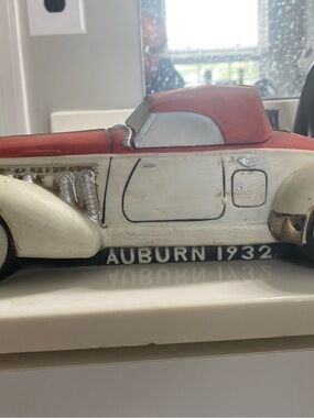 Ezra Books 1932 Auburn Ceramic Car Decanter